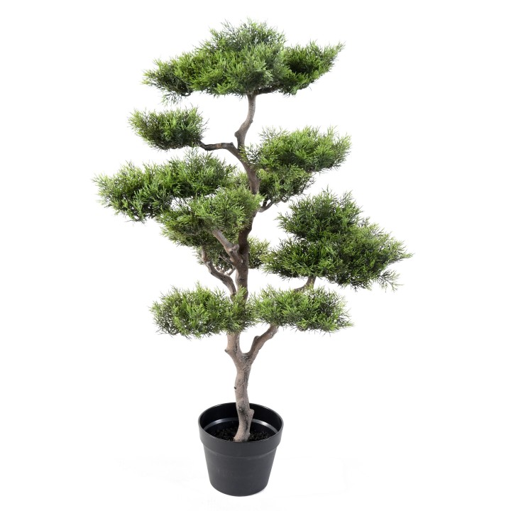 Künstliche Bonsai-Kiefer 95cm Grün