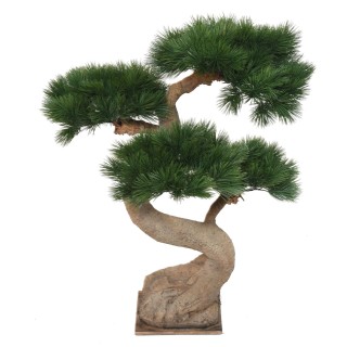 Premium Bonsai-Kiefer Kunstpflanze, 92 cm, UV-beständig