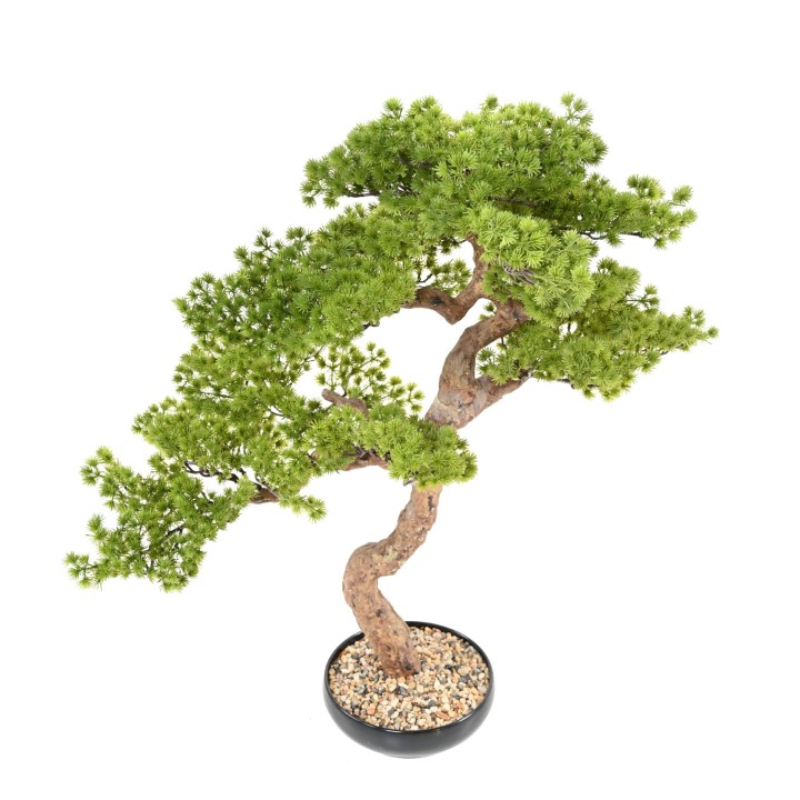 Naturgetreue Kunst-Bonsai-Kiefer – 85cm Grün