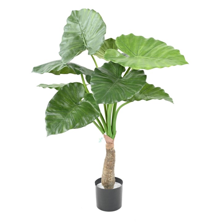 Künstliche Alocasia Calidora, 80 cm, Grün