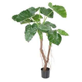 Künstliche Alocasia Calidora Pflanze 130cm, Grün