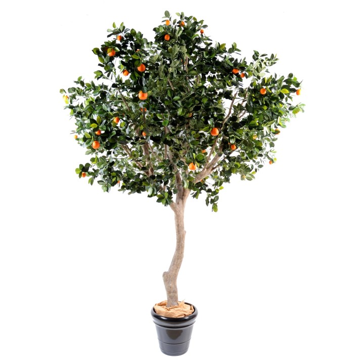 Künstlicher Orangenbaum, 280 cm, mit naturgetreuen Früchten