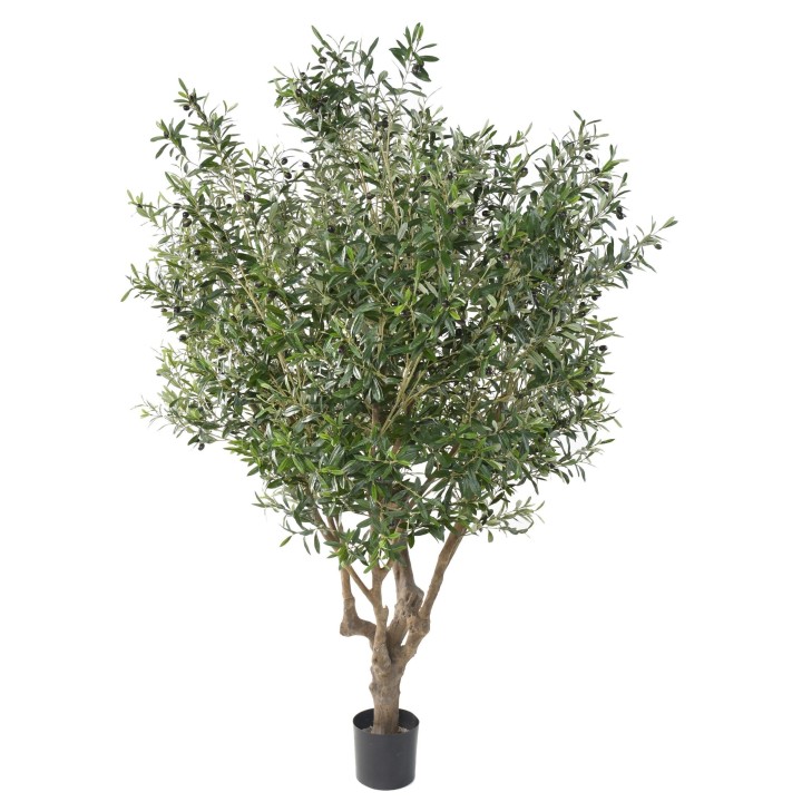 Exklusiver Kunst-Olivenbaum, 215 cm, Silbergrün
