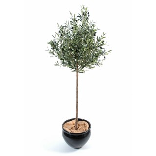 Lebensechter Olivenbaum Kunstpflanze, 180 cm, silbergrün