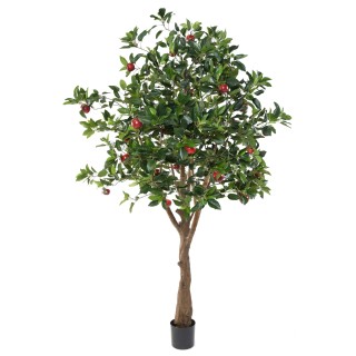 Künstlicher Apfelbaum 250 cm mit roten Äpfeln