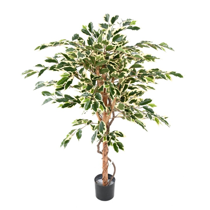 Pflegeleichter Ficus Kunstbaum, 120 cm, Grün