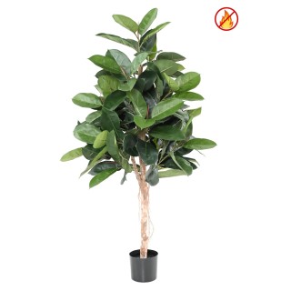 Stilvoller Kunst-Gummibaum 150 cm Grün