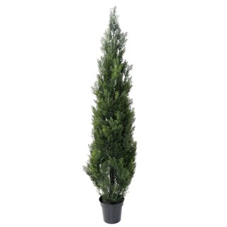 Künstlicher Zypressenbaum UV-beständig 180cm Grün