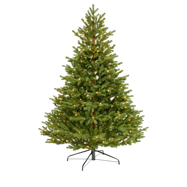 Exquisite Spritzguss Nordmanntanne 180cm mit LED-Beleuchtung