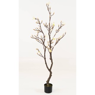 Eleganter Künstlicher Magnolienbaum 150cm Weiss