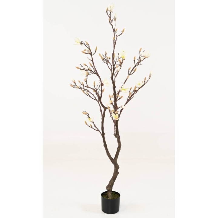 Eleganter Künstlicher Magnolienbaum 150cm Weiss