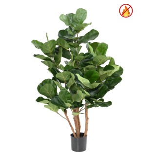 Künstlicher Ficus Lyrata Geigenfeige 105cm Grün