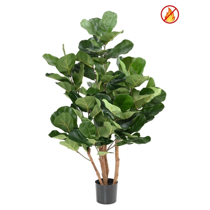 Künstlicher Ficus Lyrata Geigenfeige 105cm Grün