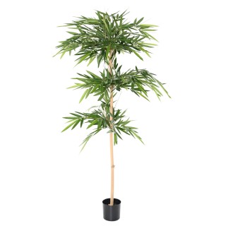 Hochwertiger Kunst-Bambusbaum 175cm - Lebensecht Grün