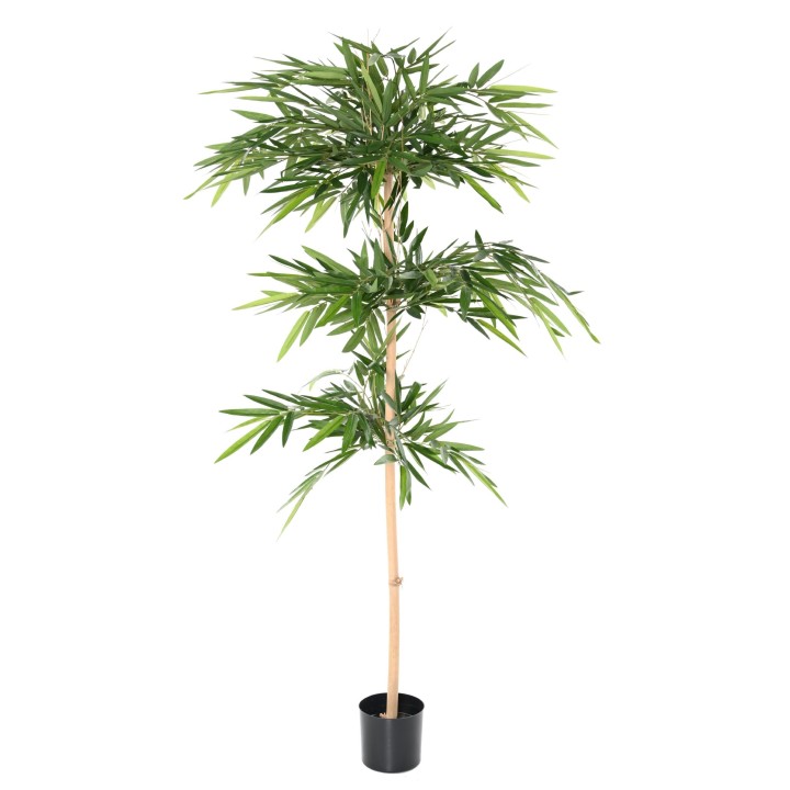 Hochwertiger Kunst-Bambusbaum 175cm - Lebensecht Grün