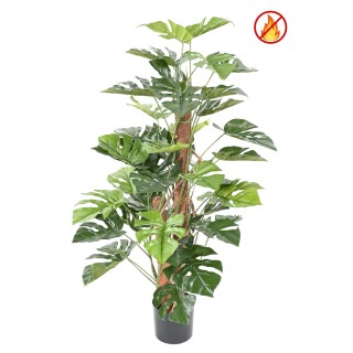 Künstliche Monstera, 100cm hoch, grüne Textilblätter