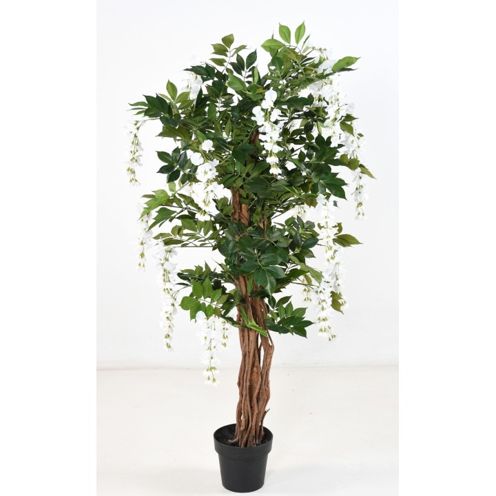 Kunstpflanze Glyzinie Weiss, 150 cm