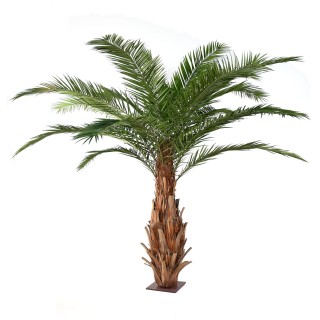 Exklusive Kunst-Dattelpalme "Phoenix Canariensis", 350cm, Grün