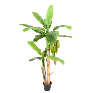 Realistischer Kunst-Bananenbaum, 180 cm, Grün