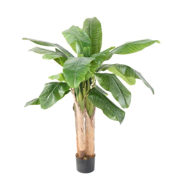 Exotischer Kunst-Bananenbaum, 132 cm, Grün