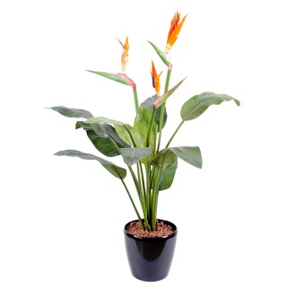 Exotische Strelitzia Kunstpflanze – 98 cm, leuchtend Bunt