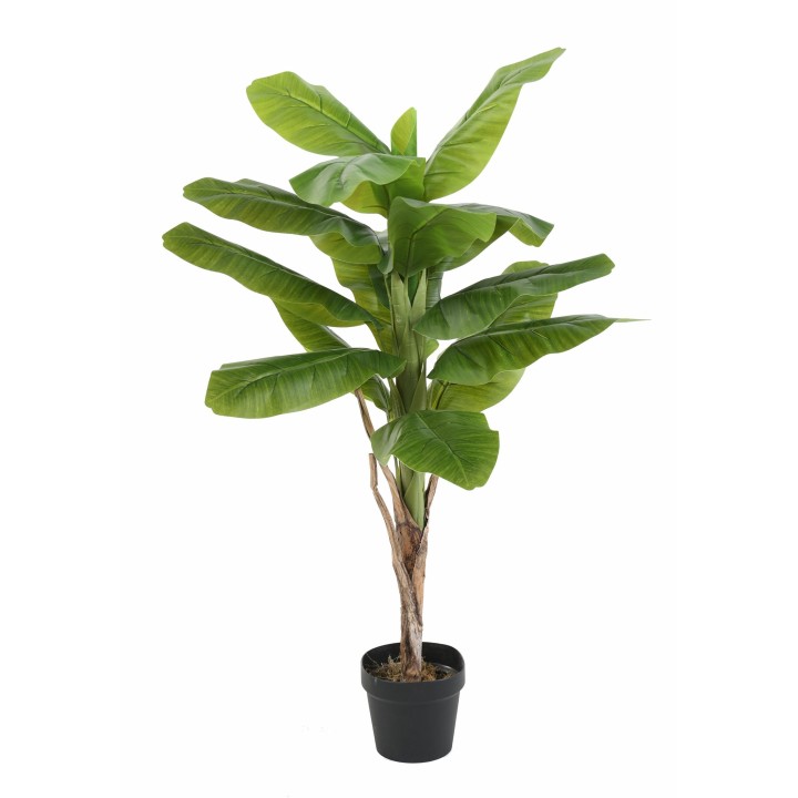 Premium Kunst-Bananenbaum, 120 cm, Naturgetreues Grün