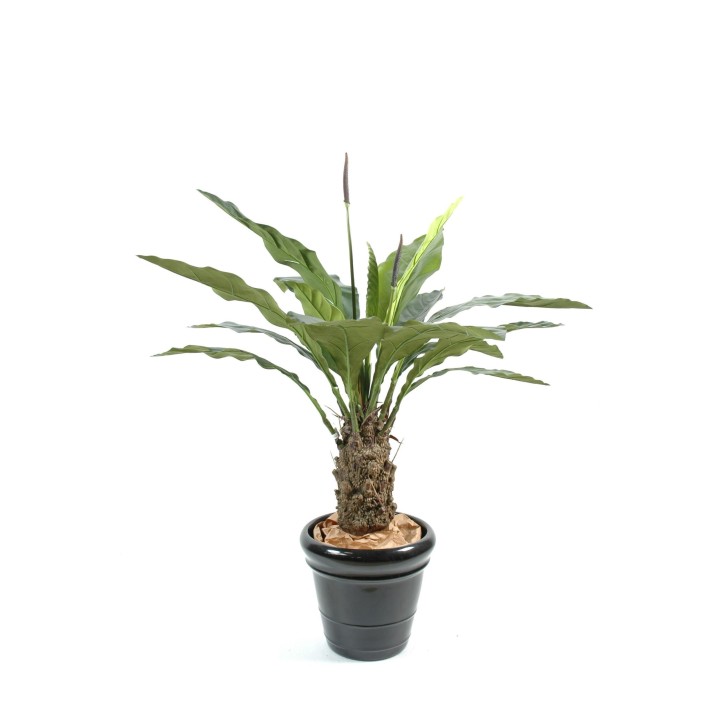 Naturgetreue Anthurie Jungle King Kunstpflanze, 130 cm, Grün