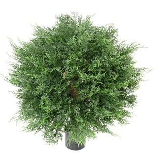 Künstlicher Lawson-Zypressenball, 70 cm, UV-beständig, Grün