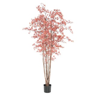 UV-beständiger Aralia Kunstbaum, 210 cm, Grün-Rot