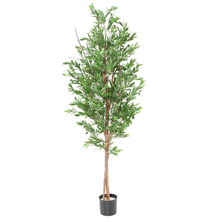 Künstlicher Olivenbaum 180cm - UV-stabil und wetterfest, Grün