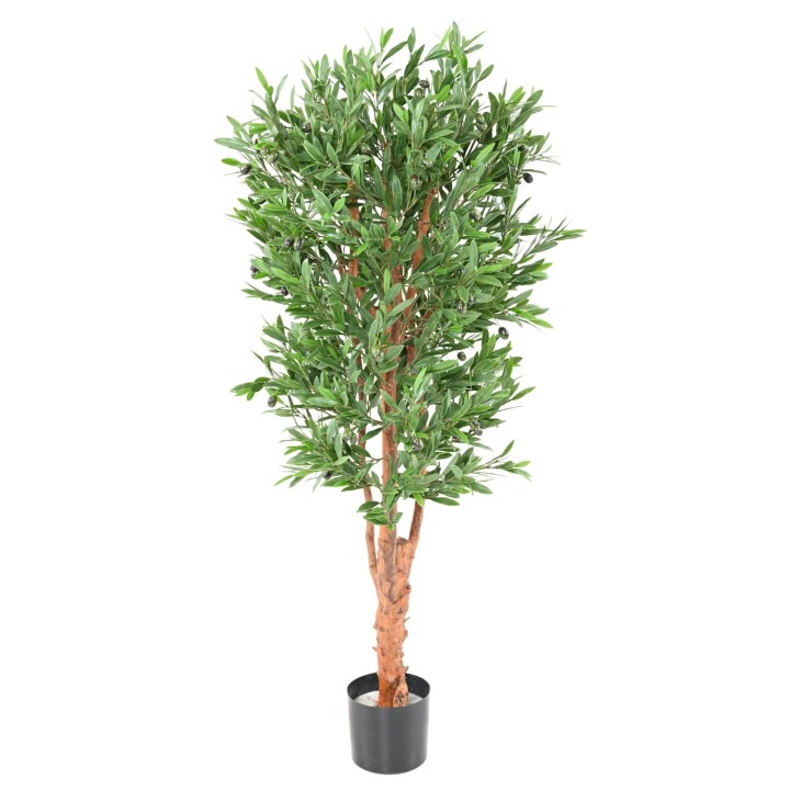Künstlicher Olivenbaum 140cm - UV-Beständig - Mediterranes Silbergrün