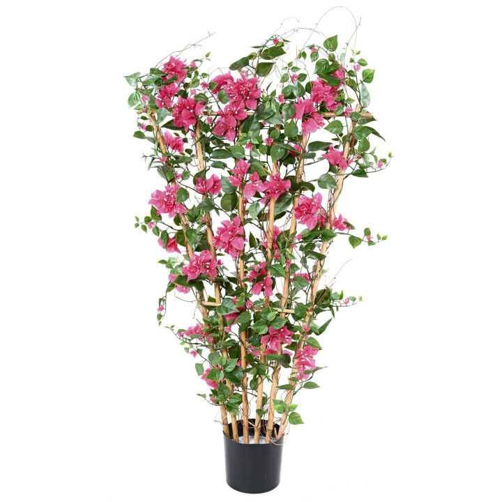 Künstliche Bougainvillea am Spalier, 140cm, UV-Schutz, Fuchsia