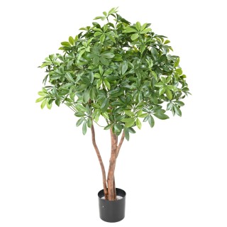 Schefflera Kunstbusch Premium, 110cm - UV-beständig, Grün