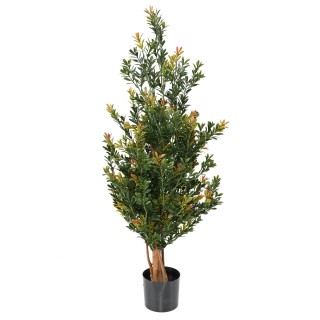 Künstlicher Buchsbaum 'Red Day LL' Busch, ca. 100cm - UV-beständig, Grün