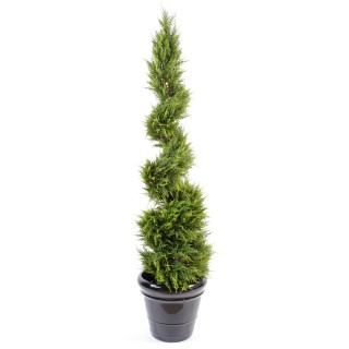 Künstlicher Zypressen-Juniperus 130cm, Hellgrün, UV-beständig für Aussenbereiche