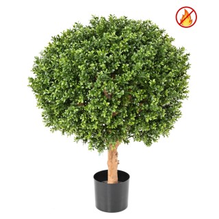 Künstlicher Buchsbaum 65cm Grün Brandschutz RF2/B1 geprüft