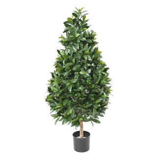 Künstlicher Lorbeer Kegelbaum 130cm - UV-geschützt, Grün