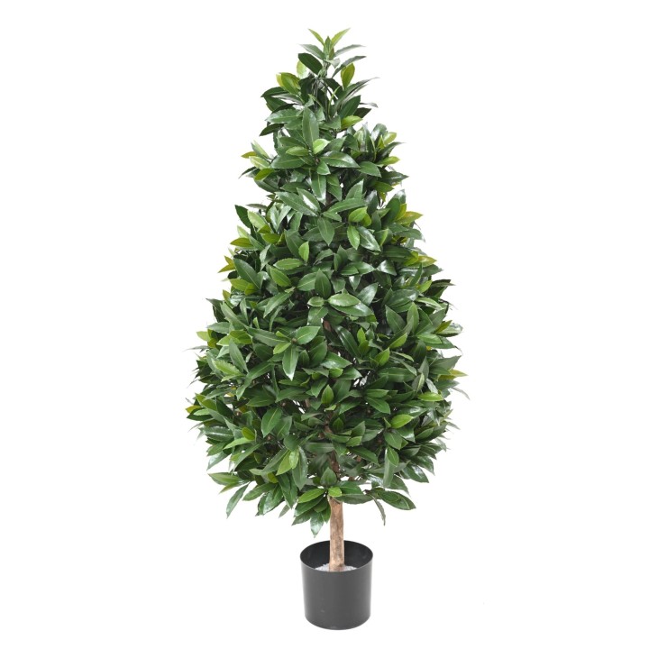 Künstlicher Lorbeer Kegelbaum 130cm - UV-geschützt, Grün