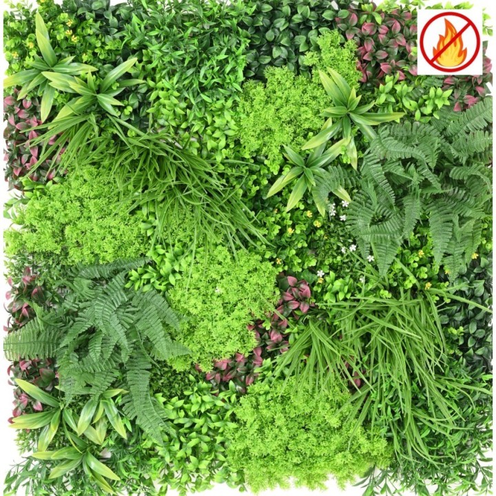 Kunsthecken-Paneel Kornelius 100x100cm - Schwer entflammbar B1/RF2