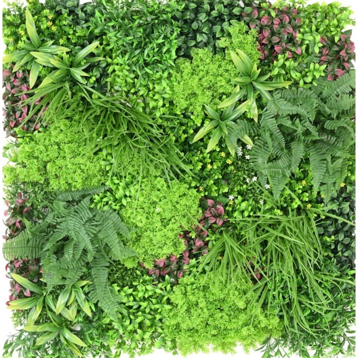 Kunsthecken-Paneel Kornelius, 100x100cm, UV-stabil für Aussenbereiche