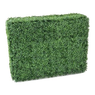 Naturgetreue Kunst-Buchsbaumhecke mit Aluminiumstruktur, 83 cm hoch