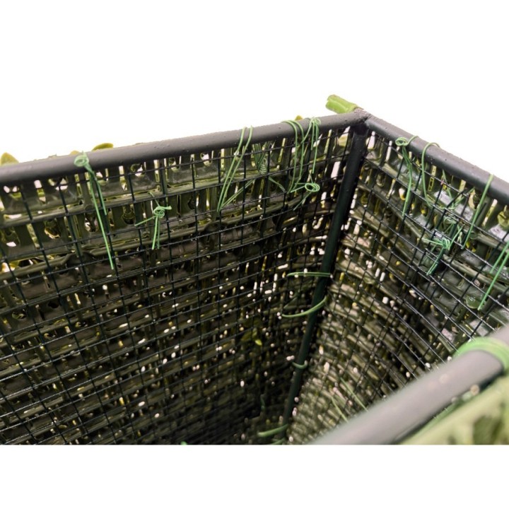 Lebensechte Zypressen-Hecke mit Metallstruktur, 152cm