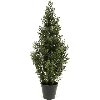 UV-beständige Kunstpflanze Thuja Zypresse Konifere 90 cm