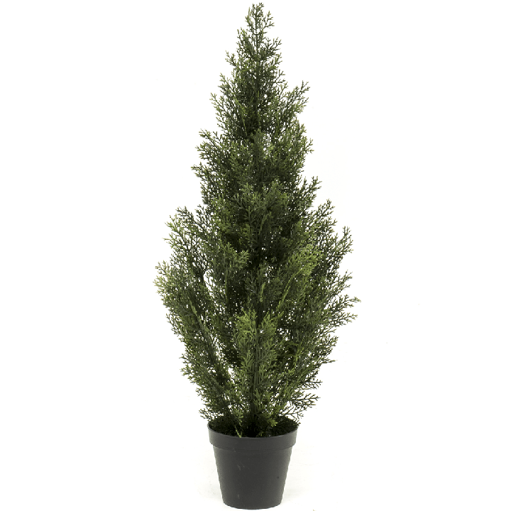 UV-beständige Kunstpflanze Thuja Zypresse Konifere 90 cm