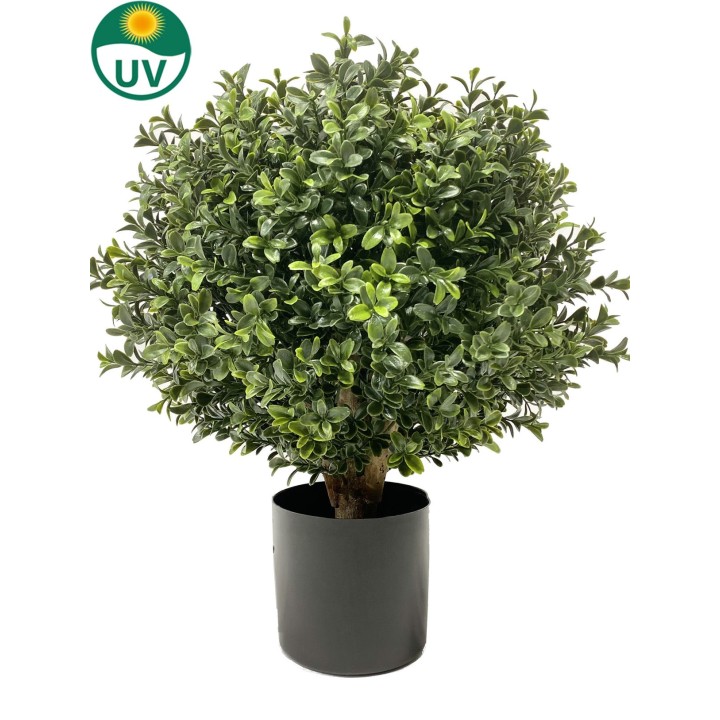 Kunst-Buchsbaumkugel am Stamm, Durchmesser 30 cm