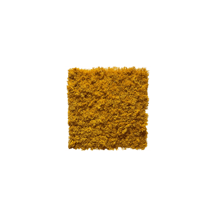 Künstliches Moos-Paneel Gelb 50x50cm - Brandschutzklasse RF2/B1