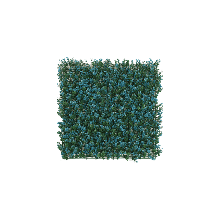 Buxus Kunstheckenpaneel Blau 50x50 cm UV-beständig