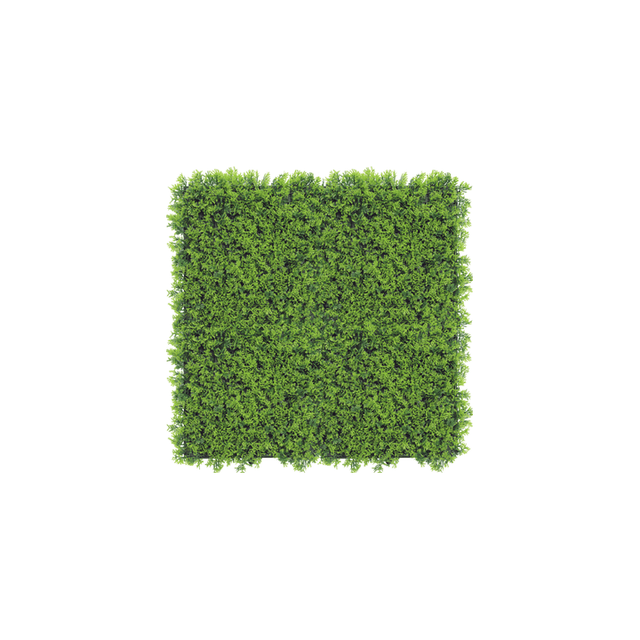 Hochwertiges Kunsthecken-Paneel Cupressus 50x50 cm mit UV-Schutz