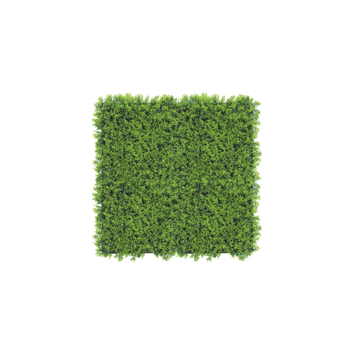 Hochwertiges Kunsthecken-Paneel Cupressus 50x50 cm mit UV-Schutz