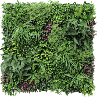 Künstliches Heckenpaneel Wonderland 100x100 cm UV-beständig